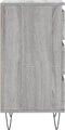 vidaXL - Dressoir - 40x35x70 - cm - bewerkt - hout - grijs - sonoma