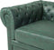 Fauteuil CHESTERFIELD Kunstleer Groen