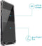 iMoshion Hoesje Geschikt voor Samsung Galaxy Z Flip 3 Hoesje - iMoshion Hardcase Transparant Backcover - Transparant