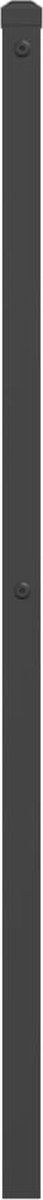 vidaXL - Hoofdbord - 107 - cm - metaal - zwart