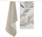 Set van 2 theedoeken Feuille | Blanc