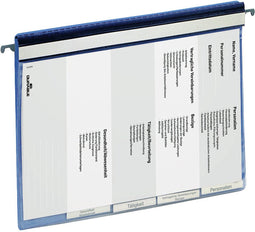5x Durable personeelsmap blauw: doos van 5 stuks