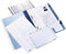 5x Durable personeelsmap blauw: doos van 5 stuks