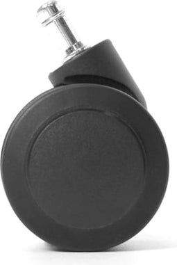 5x Workliving Bureaustoelwielen 11mm/60mm - Alle vloeren - Onbelast geremd