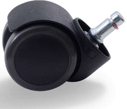 5x Workliving Bureaustoelwielen No-Noise 11x50mm - Zachte wielen - Harde vloeren - Ongeremd