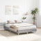 vidaXL - Bedframe - zonder - matras - 135x190 - cm - spaanplaat - grijs - sonoma
