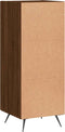 vidaXL - Dressoir - 34,5x34x90 - cm - bewerkt - hout - bruin - eikenkleur