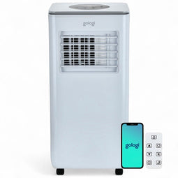 Gologi 3-in-1 Mobiele Airco - Aircooler met Wifi en App - 9.000 BTU/h - Inclusief Raamafdichtingskit en Afstandsbediening - Wit