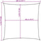 vidaXL - Zonnezeil - 160 - g/m² - 2x2 - m - HDPE - terracottakleurig