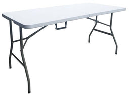 Klaptafel - 150 cm - 6 personen - Poedercoating in stalen buizen - Wit