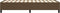 vidaXL - Bedframe - zonder - matras - 80x200 - cm - stof - donkerbruin