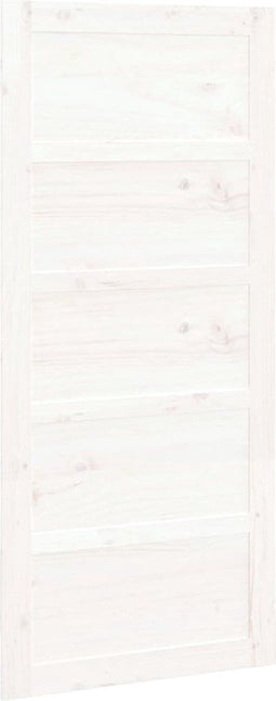 vidaXL - Schuifdeur - 90x1,8x204,5 - cm - massief - grenenhout - wit