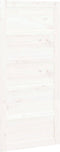 vidaXL - Schuifdeur - 90x1,8x204,5 - cm - massief - grenenhout - wit