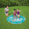 Bestway Waterspeelmat - Opblaasbare Randen met Sproeisysteem - Onderwaterprint - 165 x 165 CM - Blauw