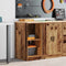 vidaXL - Garagekast - 40x51x85 - cm - massief - grenenhout - oud - hout