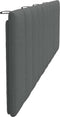 vidaXL - Hoofdbordkussen - 180 - cm - stof - donkergrijs