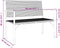 vidaXL - Tuinbank - 2-zits - poly - rattan - zwart