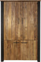 HSM Collection Wandkast Atlanta - rustiek oud teak/metaal