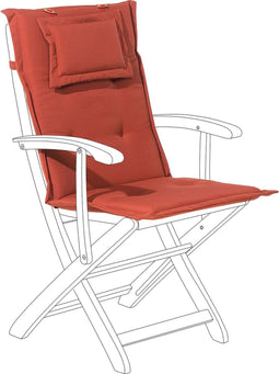 MAUI - Stoelkussen - Rood - 40 x 54 cm - Polyester