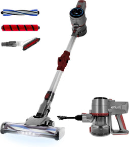 E.ziclean Cyclomax R520 Flex - Steelstofzuiger - Draadloos - 55 Minuten Zuigkracht - Zwart/Grijs/Rood/Zilver