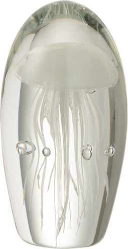 J-Line presse-papier Kwal - glas - wit - large