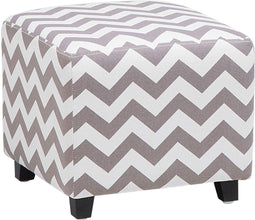 KANSAS II - Voetenbank - Grijs - 37 x cm - Katoen