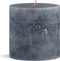 Bolsius Stompkaars Slate Blue - Ø100 mm - Hoogte 10 cm - Blauw - 62 Branduren
