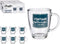 Mok Vintage Transparant Glas (320 ml)