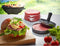 GEFU Hamburger Set BBQ - Set van 3 - Burgerpers RVS en kunststof (set van 3)