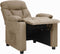 vidaXL Leunstoel stof taupe