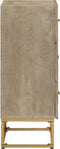 vidaXL - Ladekastje - 55x30x76 - cm - massief - mangohout - en - ijzer