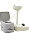 vidaXL - Campingtoilet - en - wasbak - met - watertank