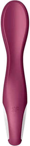 Satisfyer, Bluetooth G-spot vibrator, Big Heat, 22,5 cm, met app, met warmtefunctie, gemaakt van siliconen