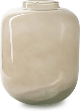 Vaas 'melanie' beige h30 d17 cm