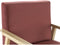 Armstoel DKD Home Decor Roze Polyester Hout MDF (61 x 63 x 77 cm)