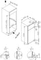 Amica EDTS 374 901 - Inbouw koelvriescombinatie - 183 liter koelruimte - 37 liter vriesruimte - Wit