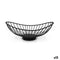 Broodmand My Bar Zwart Metaal Ovalen 25 x 13,5 x 9 cm (12 Stuks)