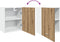 vidaXL - Hangkasten - 2 - st - 50x31x60 - cm - bewerkt - hout - artisanaal - eikenkleur