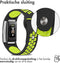iMoshion Bandje Geschikt voor Fitbit Charge 2 / Lime - iMoshion Siliconen sport band ronde drukknoop zonder pinnetje - Zwart