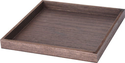 Dienblad-kaarsenbord - vierkant - hout - L30 x B30 x H3 cm