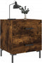 vidaXL - Nachtkastje - 40x35x47,5 - cm - bewerkt - hout - gerookt - eikenkleurig