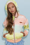 NONO N302-5201 - Meisjes Jas - Waterafstotend - Gradient Print - Maat 134/140