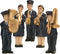 Dickensville - Leger des Heils Brass Band - Set van 5