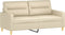 vidaXL - Tweezitsbank - 140 - cm - stof - crèmekleurig