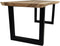 HSM Collection - Eettafel Munggur - 240x90/100x75cm - Naturel/ Zwart - Munggur