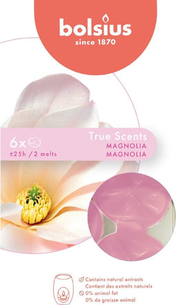Bolsius Waxmelts pack 6 True Scents Magnolia
