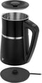 LAFE CEG020 - Snoerloze waterkoker 1.7L met temperatuurregeling en dubbele wanden - zwart