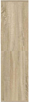 vidaXL - Boekenkast - 34x31x112 - cm - bewerkt - hout - sonoma - eikenkleurig