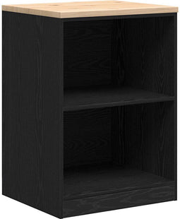 vidaXL - Garagekast - 60x51x85 - cm - massief - grenenhout - zwart