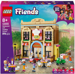 LEGO Friends - Restaurant en kookschool (42655) - 896 onderdelen - 4 minifiguren (1 stuk)